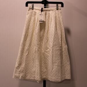 NWT Bonpoint Couture Euridice Girls Maxi Skirt Gold Metallic Formal Pattern 12